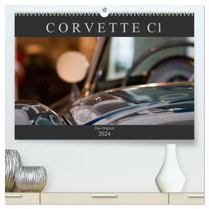 Corvette C1 – Das Original (hochwertiger Premium Wandkalender 2024 DIN A2 quer), Kunstdruck in Hochglanz von Schürholz,  Peter