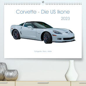 Corvette – Die US Ikone 2023CH-Version (Premium, hochwertiger DIN A2 Wandkalender 2023, Kunstdruck in Hochglanz) von J. Koller,  Alois