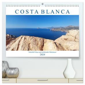 Costa Blanca. Schroffe Felsen und schillerndes Mittelmeer (hochwertiger Premium Wandkalender 2024 DIN A2 quer), Kunstdruck in Hochglanz von M. Laube,  Lucy