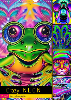 Crazy Neon – Das Farbspektakel (Wandkalender 2023 DIN A3 hoch) von Illgen,  Cathrin