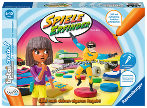 Ravensburger 00045 tiptoi CREATE Spiele-Erfinder – Kinderspiel ab 6 Jahren, Kreativspiel mit Aufnahmefunktion für Jungen und Mädchen, für 1-4 Spieler