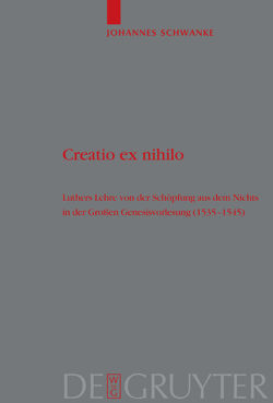 Creatio ex nihilo von Schwanke,  Johannes