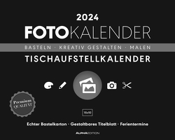 Creative Line Tischaufsteller quer 2024 – Kreativ-Kalender – DIY-Kalender – Kalender zum Basteln – Tischkalender – 20×16