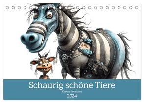 Creepy Creatures (Tischkalender 2024 DIN A5 quer), CALVENDO Monatskalender von Dittmann,  Bettina