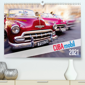 Cuba mobil – Kuba Autos (Premium, hochwertiger DIN A2 Wandkalender 2021, Kunstdruck in Hochglanz) von Tuschy,  Micha