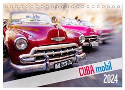 Cuba mobil – Kuba Autos (Tischkalender 2024 DIN A5 quer), CALVENDO Monatskalender von Tuschy,  Micha