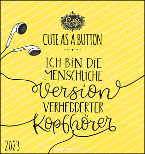 Cute as a button 2023 – Postkarten-Kalender – Kalender-mit-Postkarten – zum-raustrennen – 16×17