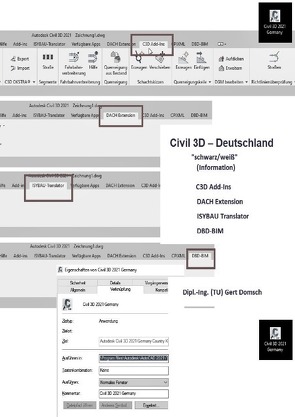 Cvil 3D Deutschland / Add-Ons, Add-Ins und mehr, Civil 3D Deutschland (schwarz/weiß, zur Information) von Domsch,  Gert