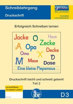 D3 Schreiblehrgang – Druckschrift Teil 2 von Henkel,  Cornelia