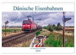 Dänische Eisenbahnen (Wandkalender 2024 DIN A3 quer), CALVENDO Monatskalender von (Jan van Dyk,  Stefan Jeske,  Marcel Wloka),  bahnblitze.de