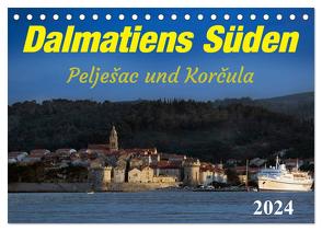 Dalmatiens Süden, Peljesac und Korcula (Tischkalender 2024 DIN A5 quer), CALVENDO Monatskalender von Braun,  Werner