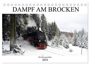 Dampf am Brocken – Die Harzquerbahn (Tischkalender 2024 DIN A5 quer), CALVENDO Monatskalender von Gerstner,  Wolfgang