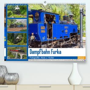 Dampfbahn Furka 2022CH-Version (Premium, hochwertiger DIN A2 Wandkalender 2022, Kunstdruck in Hochglanz) von J. Koller 4Pictures.ch,  Alois