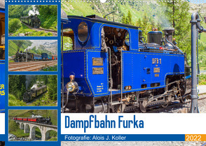 Dampfbahn Furka 2022CH-Version (Wandkalender 2022 DIN A2 quer) von J. Koller 4Pictures.ch,  Alois