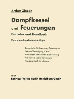 Dampfkessel und Feuerungen von Zinzen,  Arthur