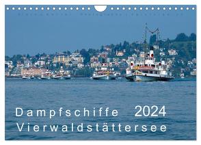 Dampfschiffe Vierwaldstättersee (Wandkalender 2024 DIN A4 quer), CALVENDO Monatskalender von J. Koller 4Pictures.ch,  Alois