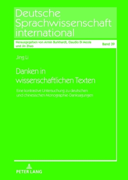 Danken in wissenschaftlichen Texten von Li,  Jing