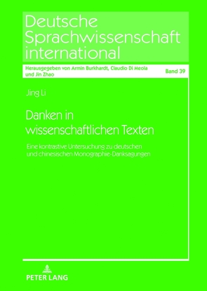 Danken in wissenschaftlichen Texten von Li,  Jing