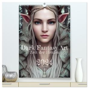 Dark Fantasy Art – Zeit der Helden (hochwertiger Premium Wandkalender 2024 DIN A2 hoch), Kunstdruck in Hochglanz von Gann,  Markus