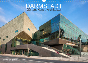 Darmstadt – Gärten, Kunst, Architektur (Wandkalender 2023 DIN A3 quer) von Scherf,  Dietmar