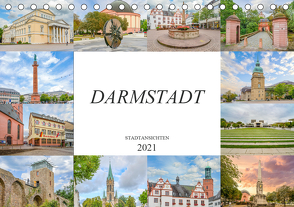 Darmstadt Stadtansichten (Tischkalender 2021 DIN A5 quer) von Meutzner,  Dirk