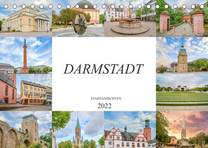 Darmstadt Stadtansichten (Tischkalender 2022 DIN A5 quer) von Meutzner,  Dirk