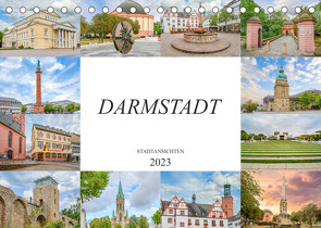 Darmstadt Stadtansichten (Tischkalender 2023 DIN A5 quer) von Meutzner,  Dirk