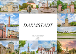 Darmstadt Stadtansichten (Wandkalender 2021 DIN A2 quer) von Meutzner,  Dirk