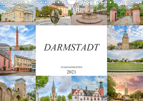 Darmstadt Stadtansichten (Wandkalender 2021 DIN A4 quer) von Meutzner,  Dirk