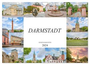 Darmstadt Stadtansichten (Wandkalender 2024 DIN A4 quer), CALVENDO Monatskalender von Meutzner,  Dirk