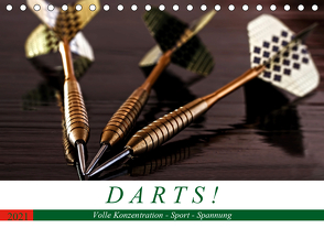 Darts. Konzentration – Sport – Spannung (Tischkalender 2021 DIN A5 quer) von Robert,  Boris