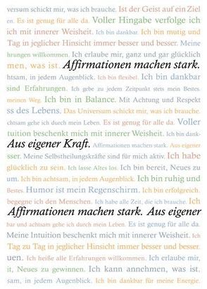 Das Affirmationstagebuch von Quirmbach,  Konstanze