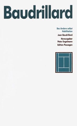 Das Andere selbst von Baudrillard,  Jean, Engelmann,  Peter