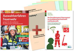 Auswahlverfahren und Einstellungstest Feuerwehr – alles in einem Paket von Guth,  Kurt, Mery,  Marcus, Mohr,  Andreas