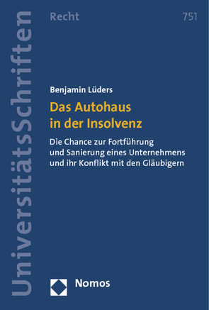 Das Autohaus in der Insolvenz von Lüders,  Benjamin