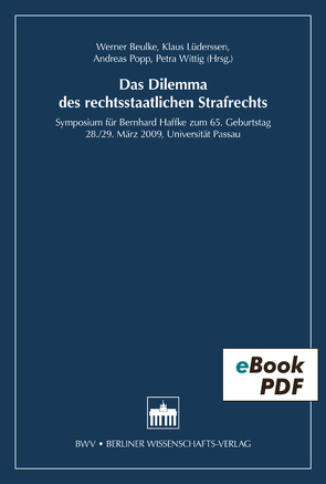 Das Dilemma des rechtsstaatlichen Strafrechts von Beulke,  Werner, Lüderssen,  Klaus, Popp,  Andreas, Wittig,  Petra