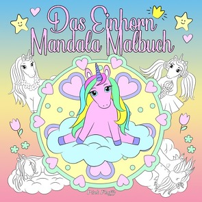 Das Einhorn Mandala Malbuch von Fluffy,  Pink