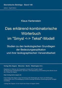 Das erklärend-kombinatorische Wörterbuch im „Smysl – Tekst“-Modell von Hartenstein,  Klaus