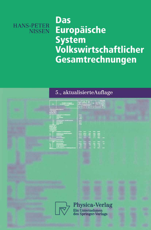 Das Europäische System Volkswirtschaftlicher Gesamtrechnungen von Nissen,  Hans-Peter