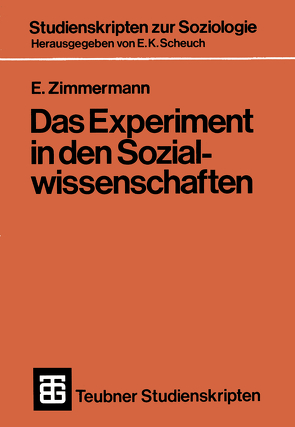 Das Experiment in den Sozialwissenschaften von Zimmermann,  E.