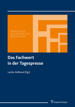 Das Fachwort in der Tagespresse von Vankova,  Lenka