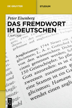 Das Fremdwort im Deutschen von Eisenberg,  Peter