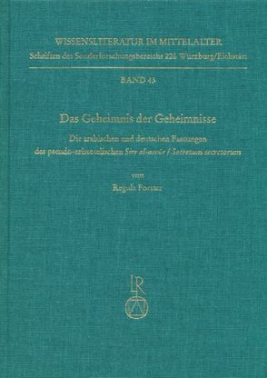 Das Geheimnis der Geheimnisse von Forster,  Regula