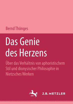 Das Genie des Herzens von Thönges,  Bernd