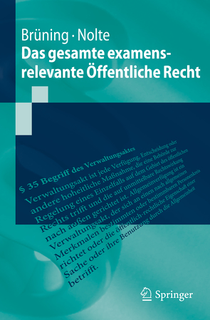 Das gesamte examensrelevante Öffentliche Recht von Brüning,  Christoph, Nolte,  Martin