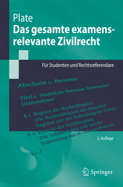 Das gesamte examensrelevante Zivilrecht von Otto,  Mark-Oliver, Plate,  Jürgen