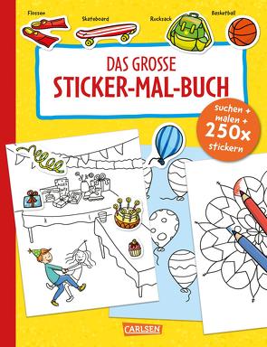 Das große Sticker-Mal-Buch von Hahnfeld,  Karoline, Reimers,  Silke