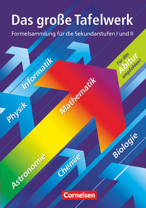 Das große Tafelwerk – Formelsammlung für die Sekundarstufen I und II – Westliche Bundesländer von Erbrecht,  Rüdiger, König,  Hubert, Martin,  Karlheinz, Pfeil,  Wolfgang, Wörstenfeld,  Willi