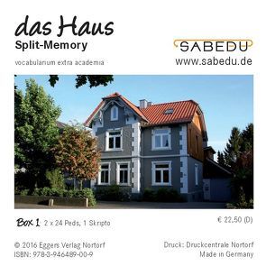 das Haus, Split-Memory + Arbeitsheft, SABEDU Box 01 von Riemann-Eggers,  Margret