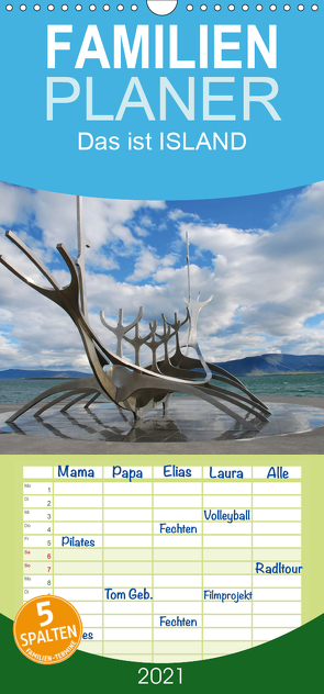 Das ist ISLAND – Familienplaner hoch (Wandkalender 2021 , 21 cm x 45 cm, hoch) von Burkart,  Philipp